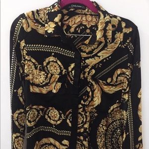 Baroque Button Down Blouse